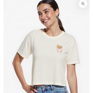 Wildfox NWT “Fries before Guys” Graphic Tee
